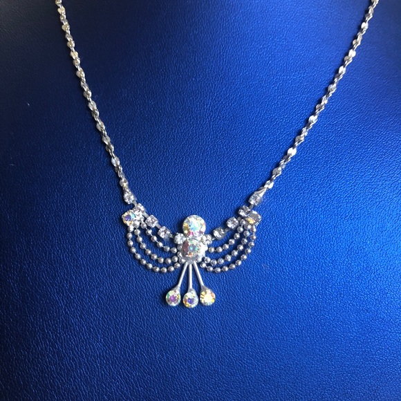 Kirks Folly Jewelry - KIRKS FOLLY NECKLACE-angel /baby /silver/crystal